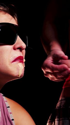 Cheating a BLIND girl...A GAME OF TASTE with a blind friend.   Clip 1