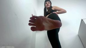 Giantess Stomping in Flip-flops & Barefoot