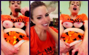 Halloween Pajama Masturbation