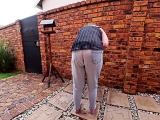 Blonde mother I'd like to fuck pissing in garments desperation compilation