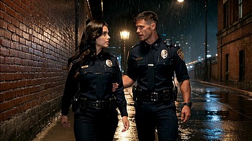 policewoman is fucked in an alley without mercy - AI generated content