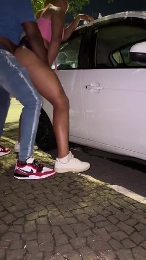 Gifted Black Man Fucks Trans on the Street