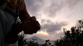 Sun rising coming