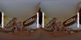 Naughty America Blonde hottie, Kay Carter, is getting married and wants to share her man with brid