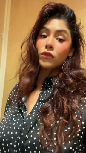 Polka dot blouse