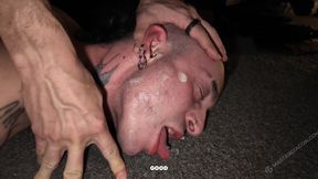 Trampling, spit and a collar for the slave...