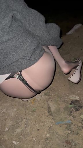 Chastity Brings an Unexpected Surprise Outdoors