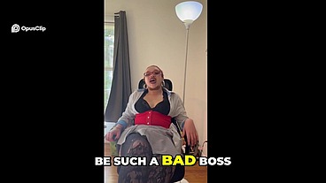 Boss's Fantasy: Sexy Secretary Trans Findom Ass Worship