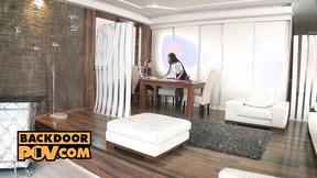 ”Lustful French tutor takes ass fucking break”