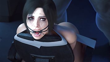 Uninvited guest for her ass (3D animation)