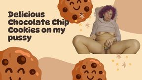 Chocolate cookie on my pussy