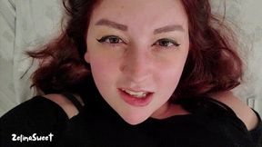 Close up of my face during a quickie orgasm