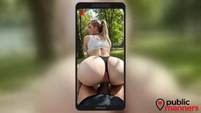 i saw this big-assed blonde on a run. it was too easy to arrange sex with her for money![ai]
