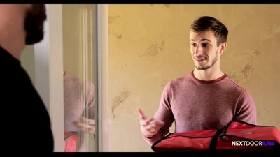 Dude's tight ass is getting dilled with delivery guy Donte Thick's shaft