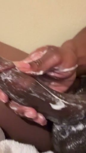 bbc jerking after cum asmr   Clip 2