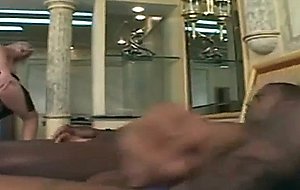 Guys bang blonde tranny with small boobs