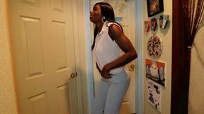 INEED2PEE Paris Luv outside the bathroom wetting dress pants