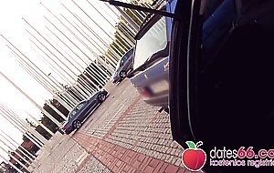 Funky Wannabe Teen! Lou Nesbit Fucked between Cars! Dates66