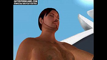 Horny 3D cartoon hunk getting fucked hard on a boat