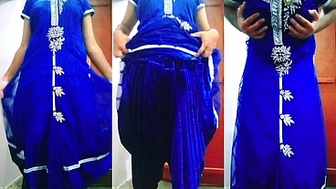 Indian Gay Crossdresser Gaurisissy xxx sex in Blue Lehanga