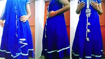 Indian Gay Crossdresser Gaurisissy xxx sex in Blue Lehanga