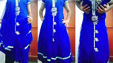 Indian Gay Crossdresser Gaurisissy xxx sex in Blue Lehanga