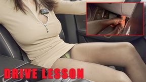 Sima Christian Louboutin 120 driving lesson with instructor accident crashed car 4K full video 41 min