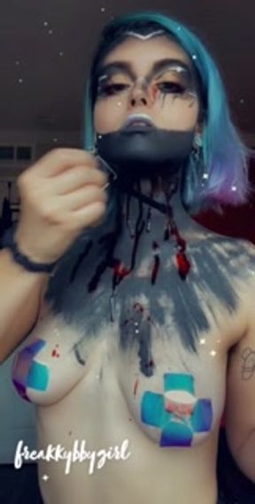Dancing &amp; Bong Rips in Halloween Cosplay