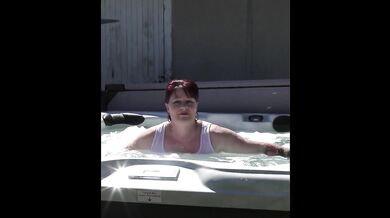 Frolicking in the Spa. Well who wouldn't?