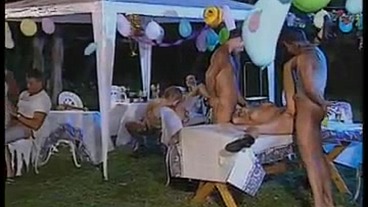 Cindys Party Becomes an Orgy with DP and Blowjobs with Facials