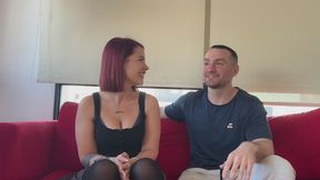 Behind the Scenes with Big Booty Pale Skin Redhead, Joha Bettina