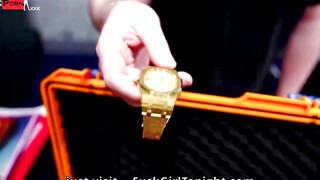 Throttle Goats" - Hot MILF Gives Blowjob to Hunk's Brand-New Watch & Gets Fucked Hard!