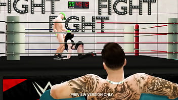 Triple Wrestle With Saraya &amp_ Cena - 3d Hentai - Preview Version