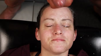 Dirty Dees blasted with homemade amateur huge load in eyes facial cumload.