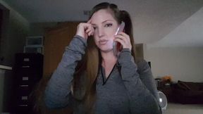 Sit there like the little dog bitch you are as I dial my best friend and talk trash about you Loser