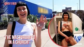 Sexy Delfine Does Naughty Things Inside The Store