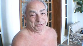 Older Man's Manhood Sucked by Young Lady