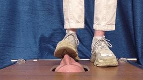 College girl in Balenciaga sneakers crushes my floor-face (part 3 of 5), flo565x 1080p