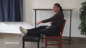 Mistress Jenna returned with many dirty shoes and boots B Sneakers1 wmv