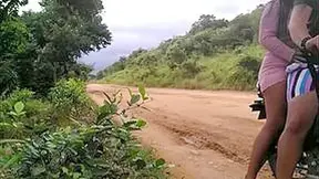 Motorcycle Thief Steals My Belongings And Takes The Opportunity To Have Lesbian Sex Outdoors Until