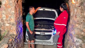 9 Months Pregnant Woman Gets a Job as a Mechanic and Her First Client Fucks Her and Cums on Her Face - Melany Latina / Tommy Mil