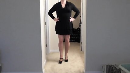 Brandi Nash Modelling LBD And Stiletto Mary Jane Heels