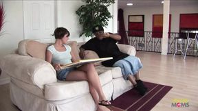 Saucy older dame craves massive ebony member down her throat and pussy&#x270C;