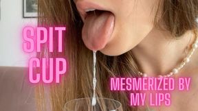 Mesmerized by my spit and lips