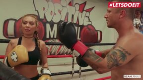 SCAMANGELS - Horny Sluts Fuck The Gym Owner On The Boxing Ring