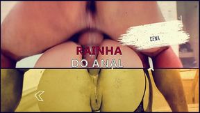 Blonde Latina anal queen gapes on big cock