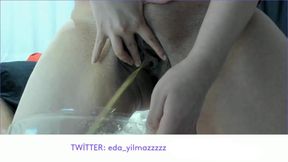 PEE- URINATION- URINE- PEE- PEE FETISH- PEE FETISH- PISS FETISH- PISS FETISH- URINARY FETISH- MASTURBATION- BIG TITS- TURKISH MILF