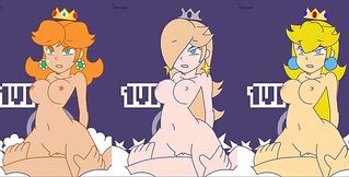 Peach, Rosalina, Daisy in Perfect Sync Minus8 Style