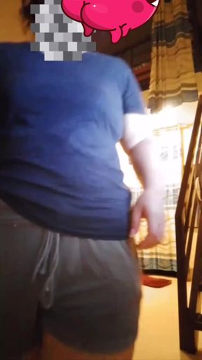 Homemade BBW teases in solo session