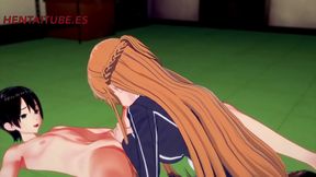 Asuna & Kirito’s Steamy Sword Art Online Hentai Session – Hot BJ & Cummy Finish